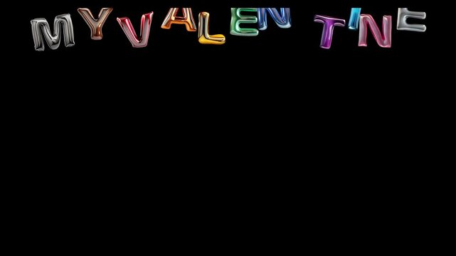 Alpha channel. Transparent background. LGBTIQA+ Valentine's Day greeting. Floating balloons in the colors of the Progress Pride Rainbow BIPOC Transgender Intersex Inclusive flag. Festive and fun style