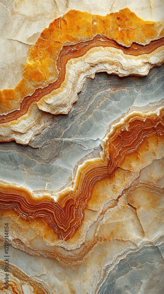 Poster abstract onyx stone texture background with colorful wavy patterns