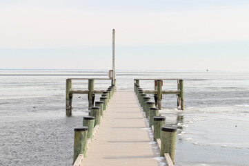 Fototapeta premium pier on the beach