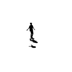 Fototapeta premium Skateboarding Vector Logo Design