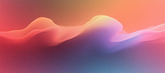 Fototapeta premium Pink and Green Abstract Gradient Background with Grainy Texture for Web and Print Creative Projects