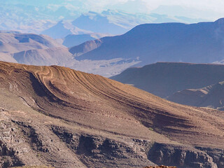 Rock Textures in the High Atlas Mountains, Morocco