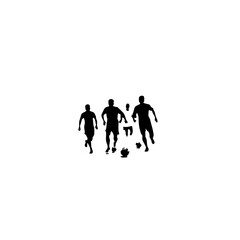 Obraz premium Playing Soccer Vector Logo Design