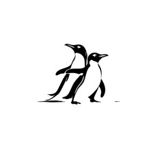 Fototapeta premium Penguin Vector Logo Design