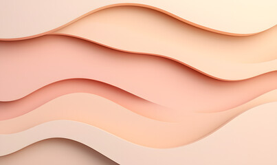 Flowing waves of soft textures minimalist design digital artwork contemporary space close-up aesthetic harmony