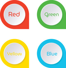 set of Quote bubble tags