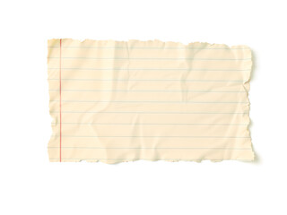 Obraz premium A vintage lined paper sheet, torn edges, ideal for backgrounds or creative designs. Generative AI