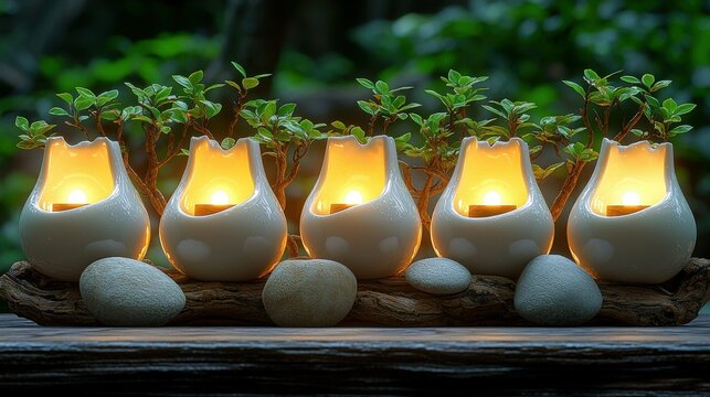 Minimalist 3D stage with dry plants, natural rocks, and a pastel beige and cream background, ideal for showcasing eco-friendly products with plenty of copy space for branding or messaging.