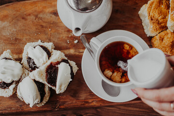 Tea and scones