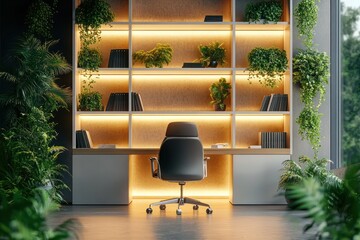 Modern Office Interior Design for Online Meetings Light Minimalist Workspace Aesthetic