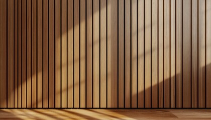 Textured Vertical Striped Wall with Soft Natural Lighting in Scandinavian Interior Design