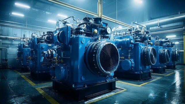 A wide view of a petrochemical plant pipeline system stretching across the facility, connecting various units for the efficient transportation of materials.