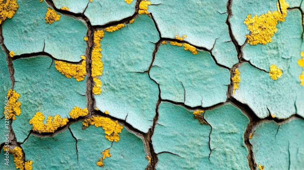 Poster detailed close up photography showcasing the intricate weathered patterns and textures of tree bark 