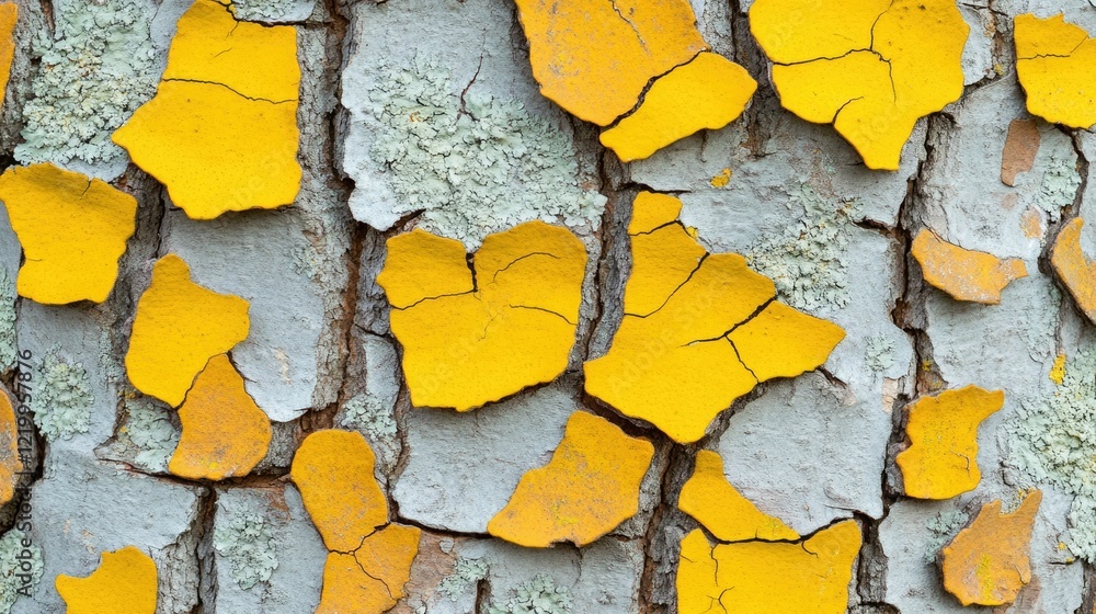 Poster captivating close up of intricate and detailed patterns of weathered