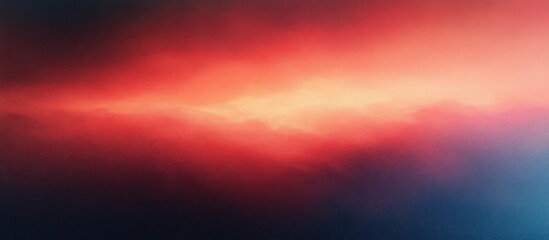 Fototapeta premium Warm Red and Soft Blue Gradient Background with Impressionistic Style and Soft Focus Lighting for Serene Atmosphere