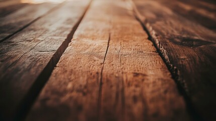 Rustic Wooden Table with Warm Pastel Textures