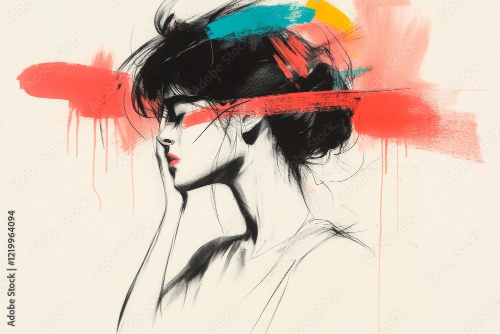 Poster A simple design of a figure slapping their forehead in embarrassment, with motion lines emphasizing the action, all in soft pastel tones