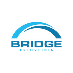 Modern Simple Bridge Logo design