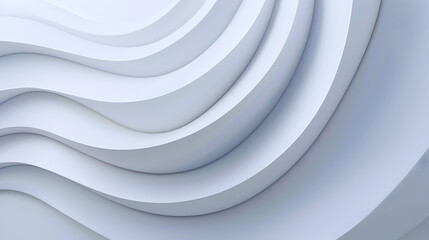 Abstract waves in white create a smooth, modern aesthetic.