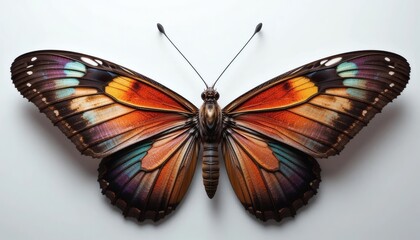 Fototapeta premium Vibrant Morpho Butterfly: A Symphony of Colors