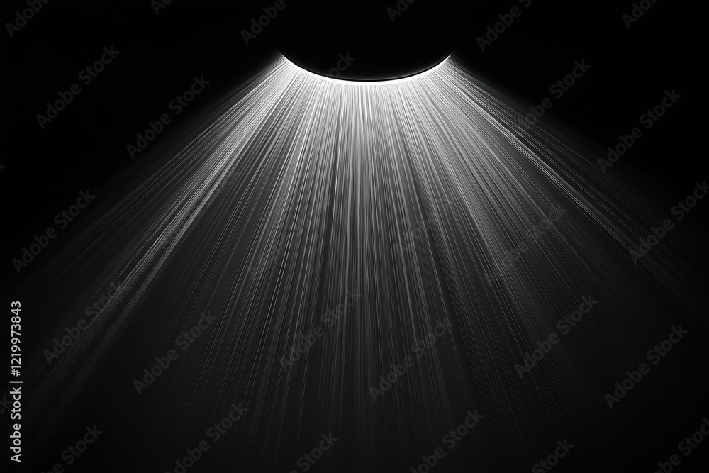 Poster bright light rays emanate from above, creating a dramatic effect. ideal for adding a spotlight or he