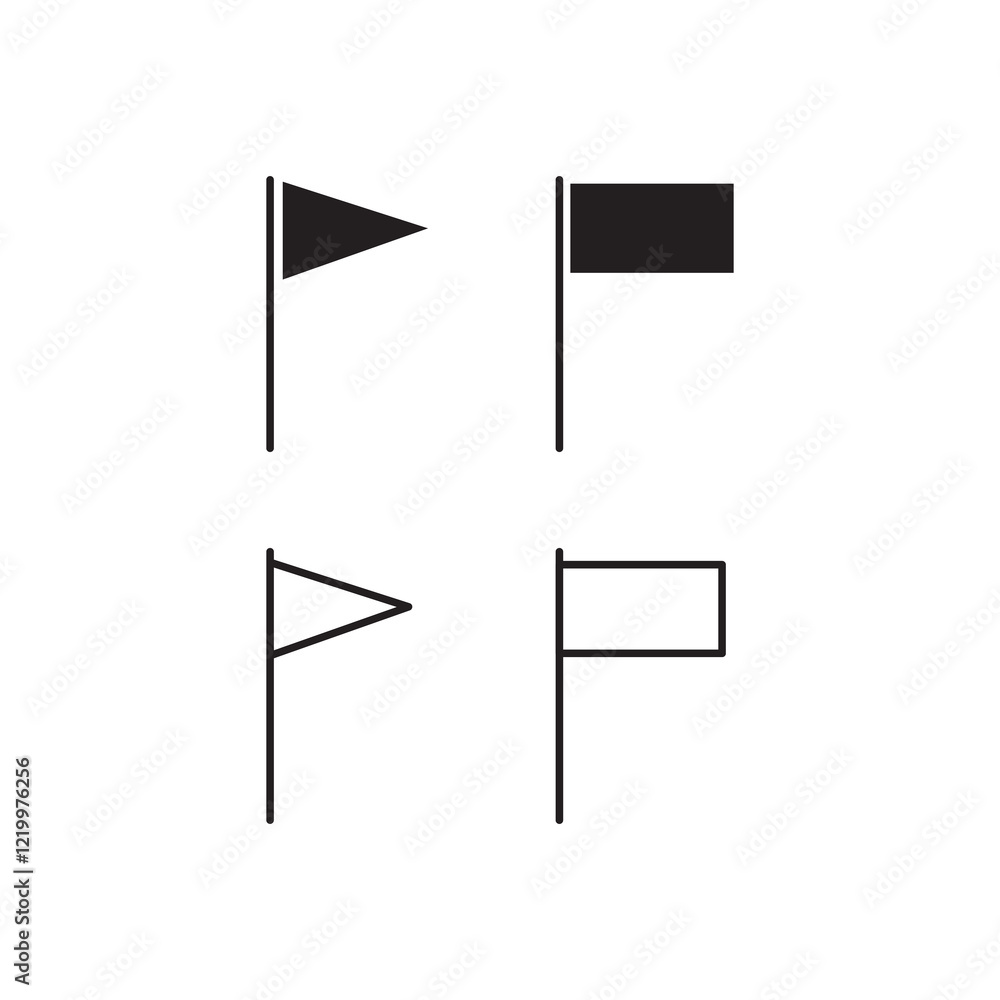 Poster flag icon. vector flat black simple trendy style illustration for web and app..eps