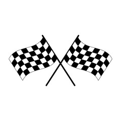 Racing flag icon. Vector trendy style illustration for web and app..eps