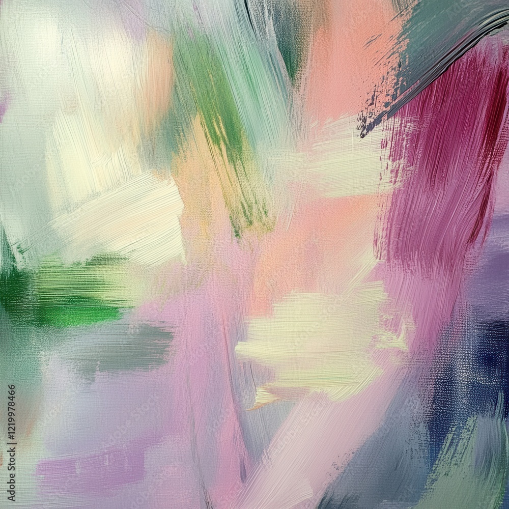 Poster vibrant blurred motion abstract digital art with fluid color splashes and impressionist swirls