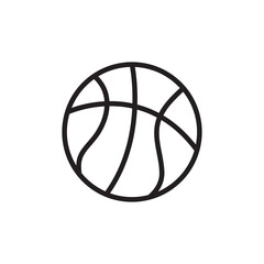 Basketball icon. vector flat simple linear illustration for web and app..eps