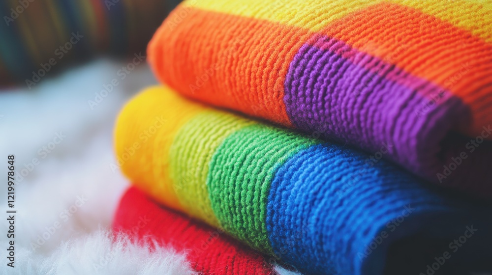 Poster colorful throw blanket with soft gradient patterns