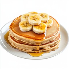 Pancakes made with mashed bananas 