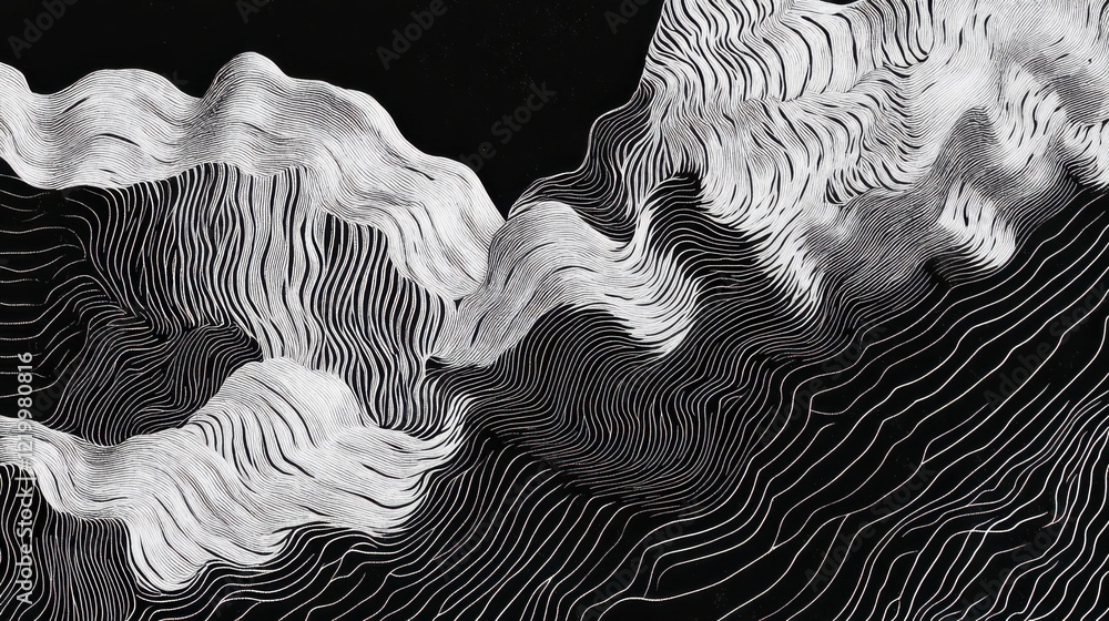 Poster dynamic pattern design with textured background