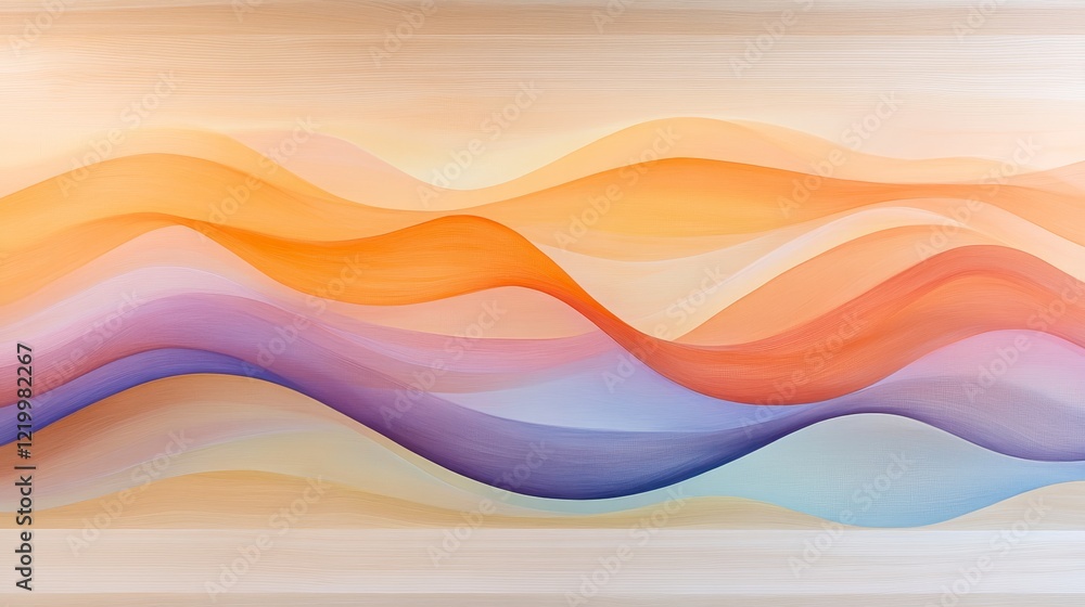 Poster abstract colorful wave pattern design background