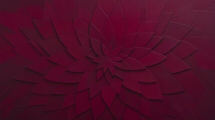 Abstract Crimson Floral Swirl Design Pattern