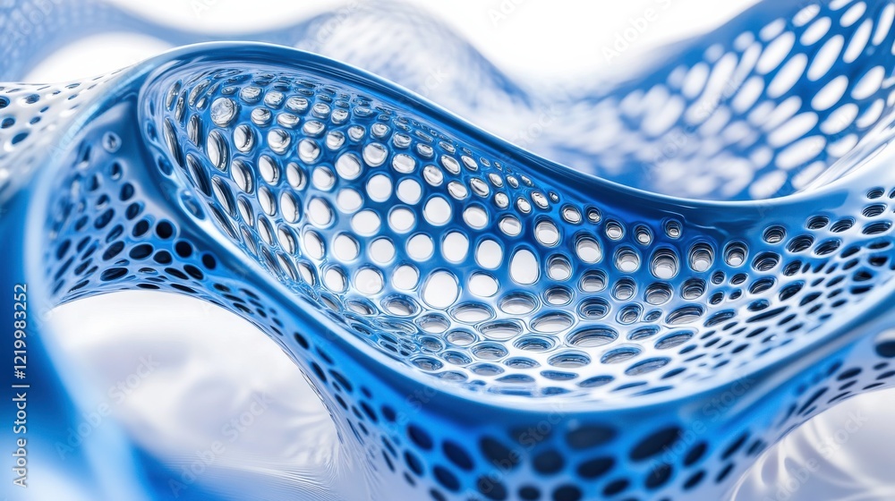 Poster futuristic car design with intricate patterns and light