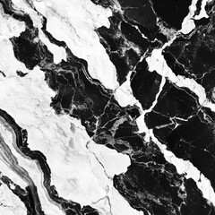 Elegant Black and White Marble Texture Abstract Artful Pattern Background for Design and Branding