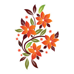 logo colorful flower white background hi res vector.