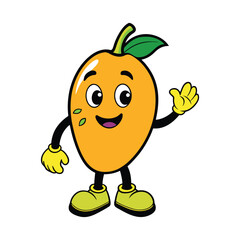 funny mango cartoon.