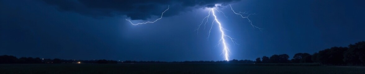 Dark and stormy night with lightning flashing in the sky, dark, textured, bright