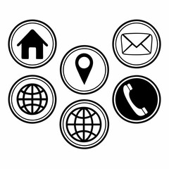 set of icons for web