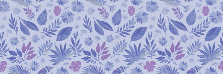 Abstract Leaves Design Showcasing Elegant Leafy Details and Harmonious Colors on a Soft Background.