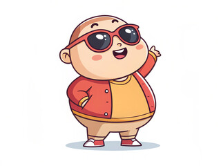 little child. cartoon, boy, vector, illustration, child, character, glasses, people, 3d, person, funny, face, fun, comic, school, kid, business, kids, student, smiling, nerd, drawing, clipart