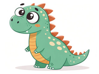 Fototapeta premium cartoon, animal, dinosaur, dragon, vector, illustration, crocodile, reptile, green, monster, lizard, fun, cute, character, art, frog, baby, dino, wildlife, funny, drawing, alligator, wild, design, nat