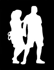silhouette of a person