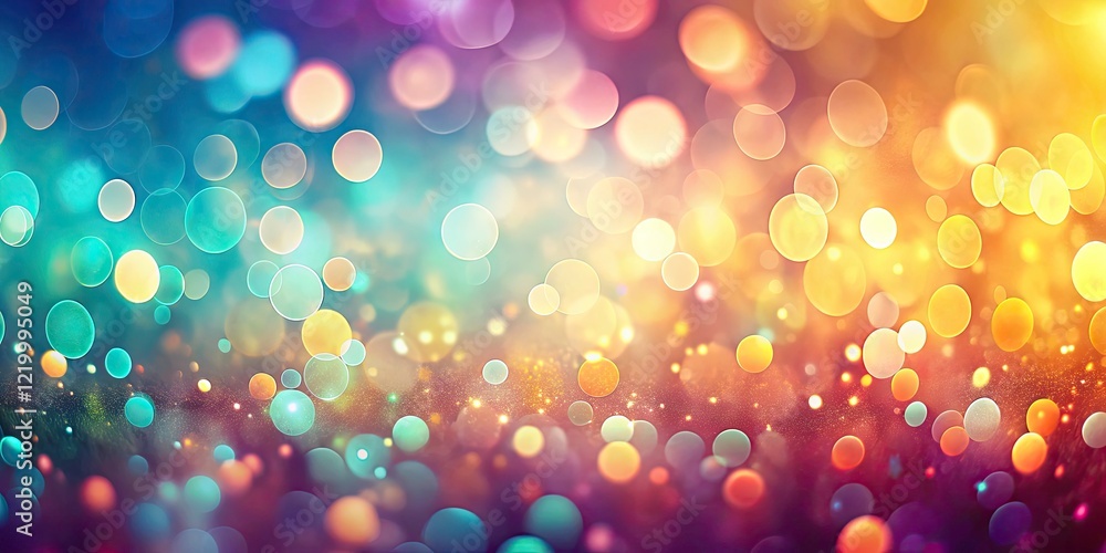 Poster modern soft abstract background with bokeh for text, high depth of field, vibrant colors, and smooth