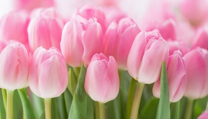 美しいピンクのチューリップ4