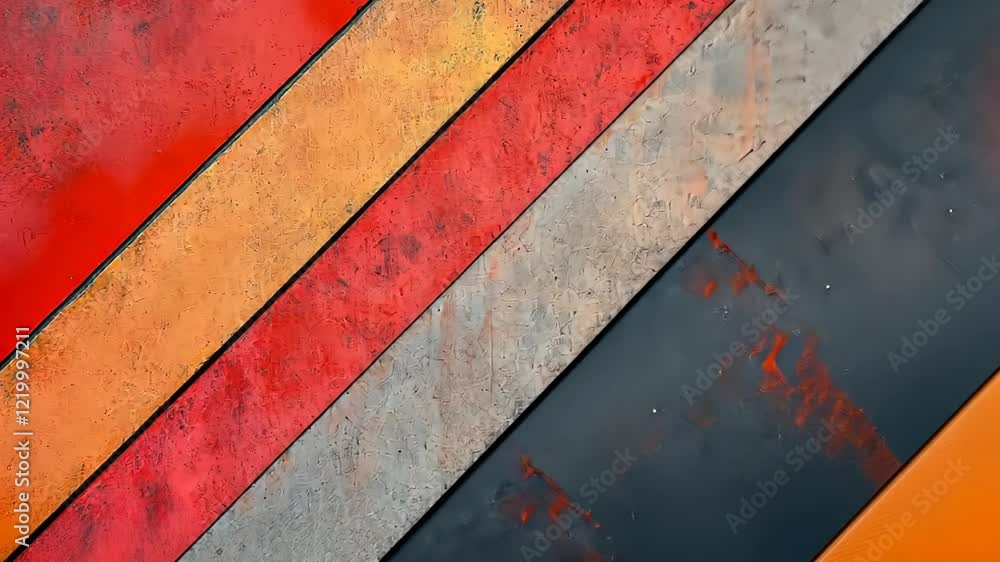 Poster vibrant colors and stunning textures captured in geometric patterns create a captivating visual expe