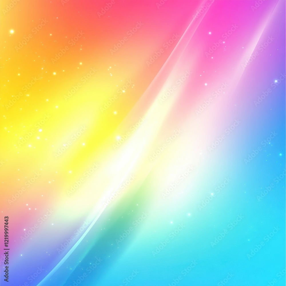 Poster vibrant colorful gradient abstract background with radiant spectrum of light and glow