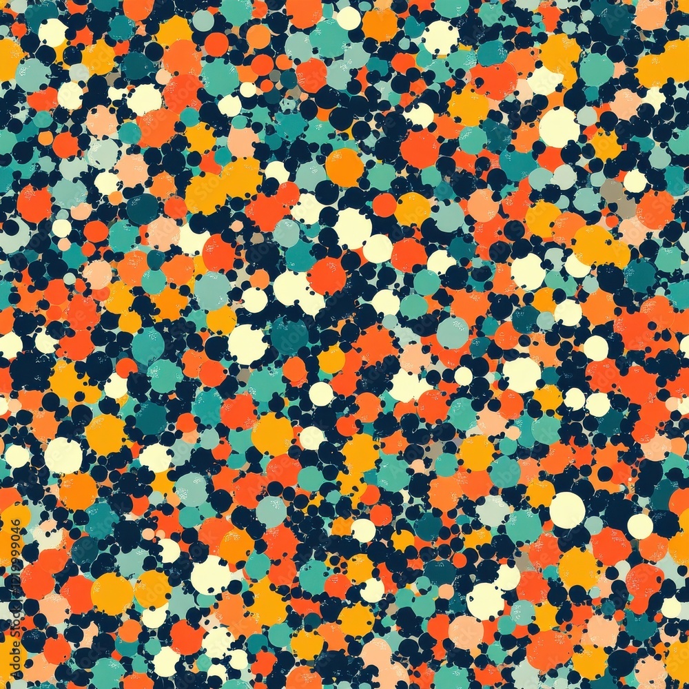 Aufkleber vibrant multicolored abstract geometric explosion of shapes and patterns