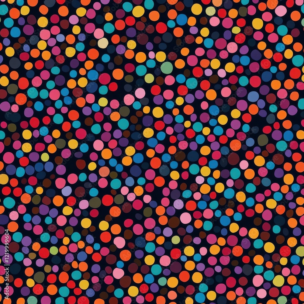 Aufkleber vibrant multicolored dotted and spotted abstract background pattern for digital and graphic design